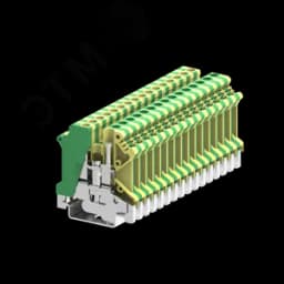 Клемма SUK 1-1 земля винтовая, сечение 4 мм. кв., желто-зеленая SUPU