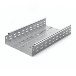Металлический лоток перфорированный 300х80х3000, толщина 0,8 мм, Сендзимир цинк