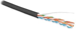 Кабель витая пара Hyperline UUTP4-C5E-S24-OUT-LSZH-BK-500 (500 м)