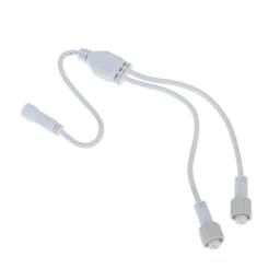 Разветвитель Y NeonNight для уличных гирлянд Professional 1 вход 2 выхода белый ПВХ 315404