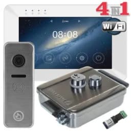 Комплект видеодомофона Rocky HD Wi-Fi (роки) + Ipanel 2 HD с вызывной панелью с углом обзора 110° Tantos