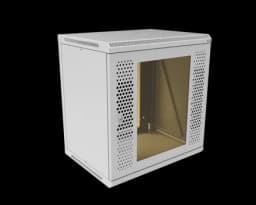 Шкаф телекоммуникационный настенный разборный МИКсистем 19" Basis 12U 600*450 дверь перфорация стекло