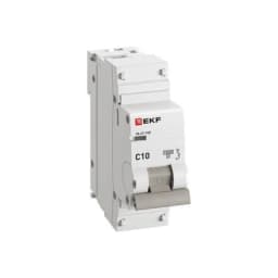 Выключатель автоматический модульный 1п C 10А 10кА ВА 47-100 PROxima EKF mcb47100-1-10C-pro