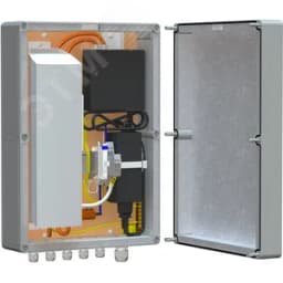 Узел коммутационный 2хRJ45, АС 220В, 50 Гц IP66, 390х253х111 мм Тахион