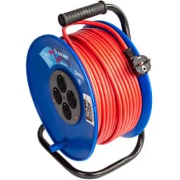 Удлинитель на катушке 4х50м с заземл. 16А IP20 3.5кВт ПВС 3х1.5 КОСМОС YKKsm50m-4g-Z(16A)