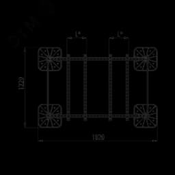 Опорная конструкция для установки оборудования TECHNORAPTOR FOOT 1500х1000 тип 2 HD