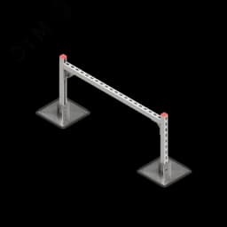 Опорная конструкция для горизонтальных прямоугольных воздуховодов и металлических лотков кабеленесущих систем TECHNORAPTOR STEELFOOT 1000х500 КМ-профиль