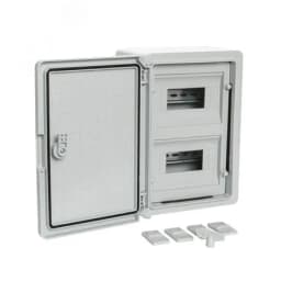 Корпус пластиковый распределительный ЩРН-18 IP65 серая дверь 350х250х150