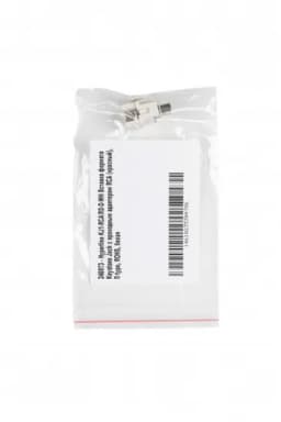 Вставка формата Keystone Jack с проходным адаптером RCA (красный) Hyperline KJ1-RCA/RD-D-WH