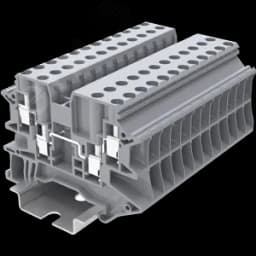 Клемма TU 2-2 винтовая, сечение 4 мм. кв., серая SUPU