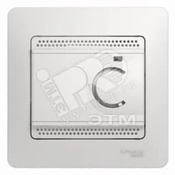 GLOSSA Термостат электронный теплого пола с датчиком в сборе 10A белый