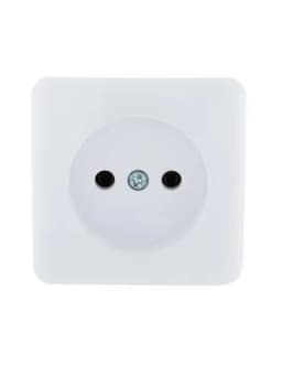 Розетка 1-м ОП Viola 16А IP20 без заземл. бел. LEZARD 751-0200-121