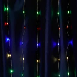 Светодиодная гирлянда Feron CL26 занавес Водопад 22м 3м 230V Мультиколор статичная c питанием от сети прозрачный шнур 48597