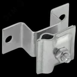 Держатель-зажим соединительный проводника круглого 6-10мм опорный L=30-40мм оцинкованная сталь IEK