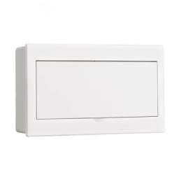 Корпус пластиковый навесной с белой дверью 1 ряд 13 модулей IP41 ЩРН-П