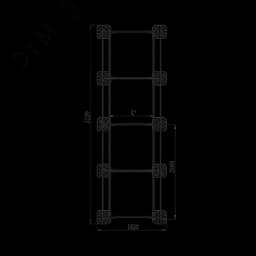 Опорная конструкция для установки оборудования TECHNORAPTOR FOOT 1500х5000 HD КМ-профиль