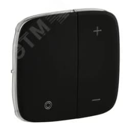 Valena ALLURE Лицевая панель для кнопочного светорегулятора Антрацит