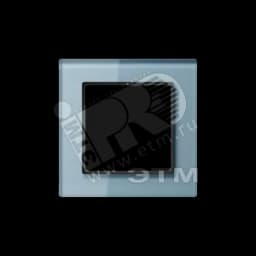 Рамка 1-я для горизонтальной/вертикальной установки  Серия- ACreation  Материал- стекло  Цвет- серо-голубой