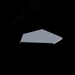 Крышка лотка монтажного углового 45 горизонтального ЛР45Г.300.15.389.1,2.1