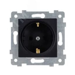 Аксиома Механизм розетки одноместной с заземляющим контактом скрытой установки РС16-453 Оникс 151005 Кунцево