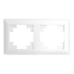 Рамка STEKKER PFR00700201 2местная серия Катрин белый 39793