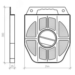 Лента бандажная стальная 20 мм x 0,70 мм x 50 м в кассете COT37.2R Энсто-РУС (ОКПП)