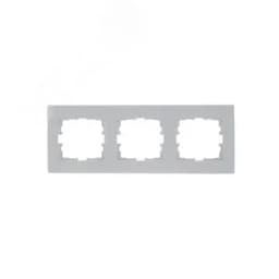 KARINA Рамка 3-ая горизонтальная б/вст белая (10шт/120шт)