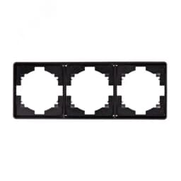 Рамка ROUND 3-постовая оникс