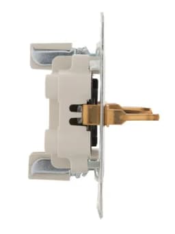 Розетка 2-м СП Karina с заземл. термопласт черн. бархат LEZARD 707-4200-127B