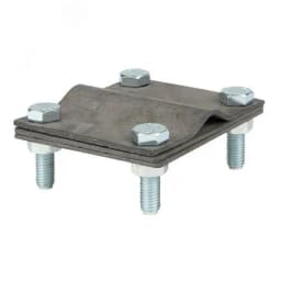 Зажим заземлитель 20 - полоса 50 (пластина 70х80мм) Cu PROxima