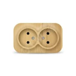 Розетка двухместная серия IONICH, б/з, о/у, 16А, 220В, сосна
