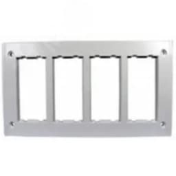 Connect Рамка на 4 S-модуля к монт.коробке SBM250, Сима Про, алюминий SBM402-8 Simon