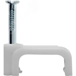 Скоба 6мм плоская пластиковая (50шт) Navigator Group