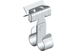 Балочный зажим УМС 2-7 мм под трубу двойной 20 мм BZ-2-7-TD20 пружинная сталь 65Г ГОСТ 2283-79 10 шт/уп