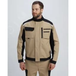 Куртка Милан CH (тк.Смесовая,260), бежевый/черный, р. 64-66/182-188