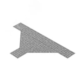 Донная вставка для тройника для лотков ЛКР 300, толщ. 1,0 мм, Сендзимир цинк OSTEC