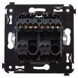 Выключатель 2-кл. СП Avanti «Черный матовый» DKC 4412104