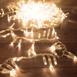 Гирлянда Кластер NeonNight 10 м прозрачный ПВХ IP65 400 LED теплый белый 303646