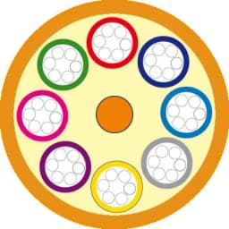 Кабель волоконно-оптический 50/125 (OM2) многомодовый Hyperline FO-MB-IN-50-64-LSZH-OR