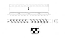 Патч-панель 19" Hyperline PP2A-19-24S-8P8C-C5E-110