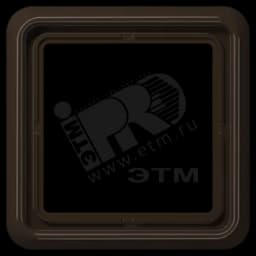 Рамка 1 пост универсальная коричневая