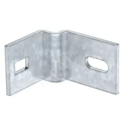 Крепежный уголок 80x55x65 мм, S=5 мм, горцинк, М12, с крепежным комплектом