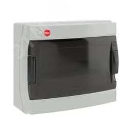 Щит настенный с дверцей 12 модулей IP65 серый с клеммным блоком 63А