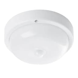 Светильник светодиодный пылевлагозащищённый с ИКдатчиком Feron AL3006 в пластиковом корпусе 12W 4000K 220V IP54 белый 29610