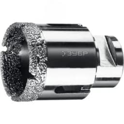 Коронка алмазная высокоскоростная для УШМ (М14) d 40мм по керамограниту и железобетону, Вакуумное Спекание, Профессионал ЗУБР