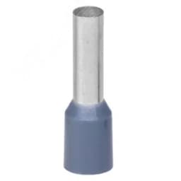 Наконечник-гильза 4-10мм с изолированным фланцем, серый DKC