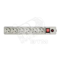 Фильтр сетевой с заземлением ПВС 3-0.75 серый 1.8м