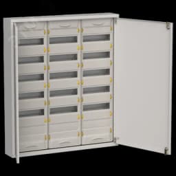 TITAN 5 Корпус металлический ЩРн-216 (3х72) 960х830х140мм IP31 серый (две двери) IEK