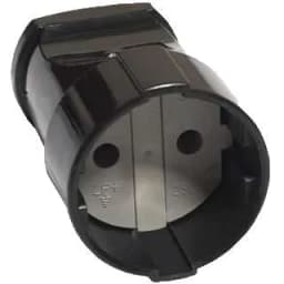 Розетка переносная 10А 250В без заземл. черн. UNIVersal А0115