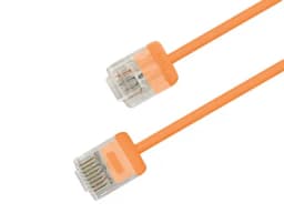Патч-корд U/UTP, 32AWG, 3 м Hyperline PC-LPU-UTP-RJ45-RJ45-C6-3M-LSZH-OR